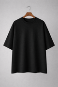 Solid black Oversized T-Shirt